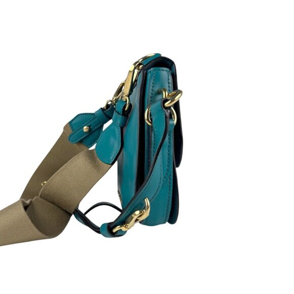 MIU MIU Blue Leather Shoulder Bag - Picture 2 of 5